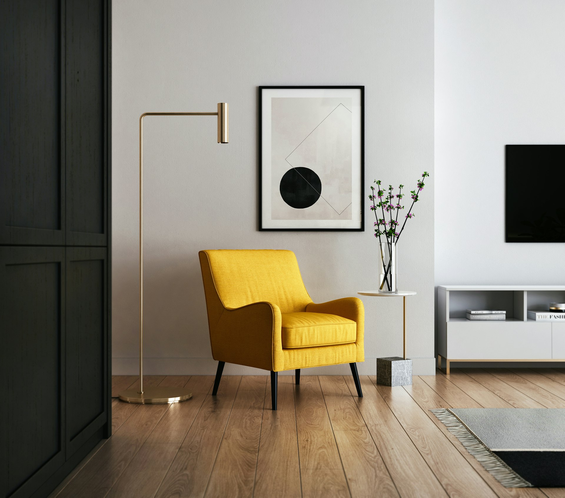Helles, modernes Wohnzimmer – Immozeit Wertermittlung kümmert sich um Ihre Immobilie
